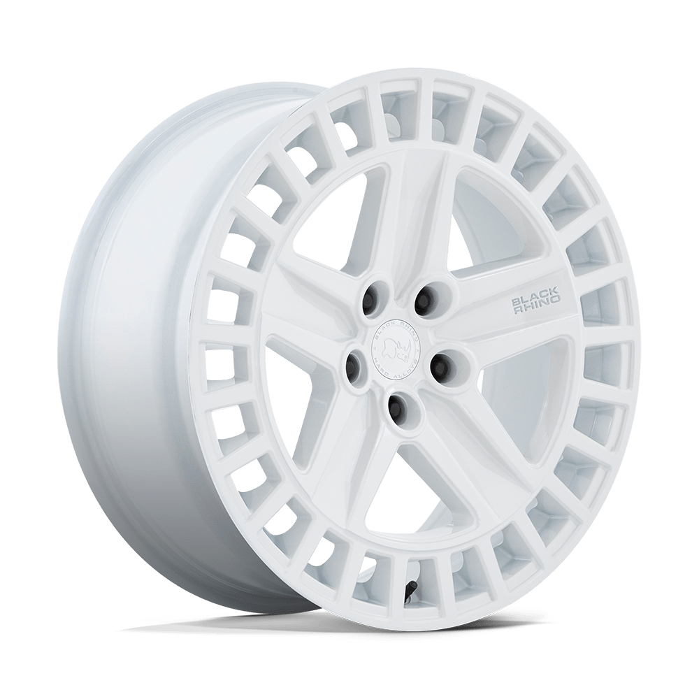 Black Rhino Hard Alloys | ALSTON | Gloss White | 20X8.5 | 5X114.3 | 25mm/5.73" | BR005WX20851225
