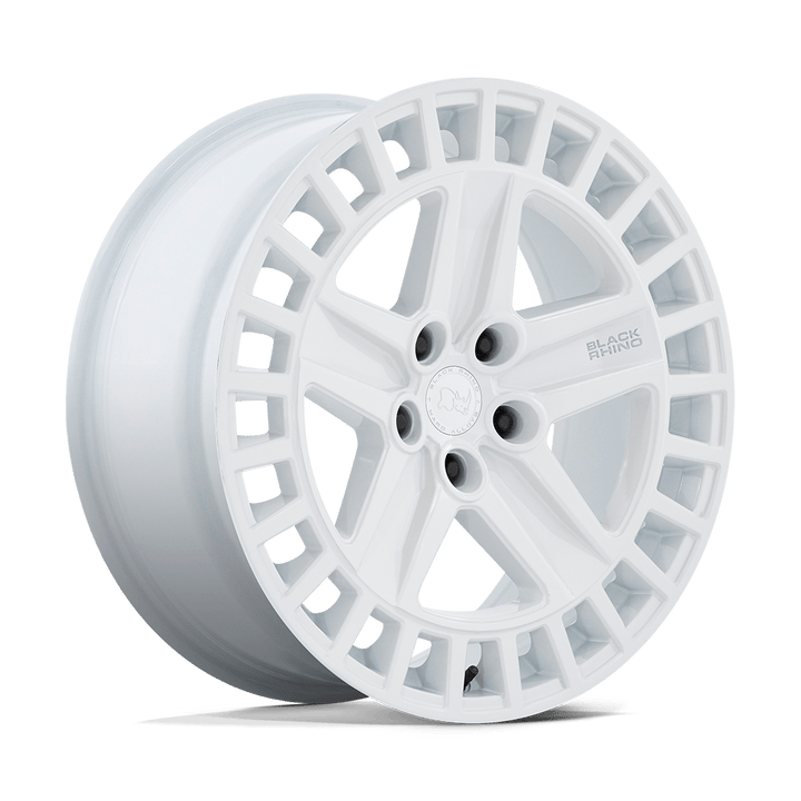 Black Rhino Hard Alloys | ALSTON | Gloss White | 20X8.5 | 5X114.3 | 25mm/5.73" | BR005WX20851225