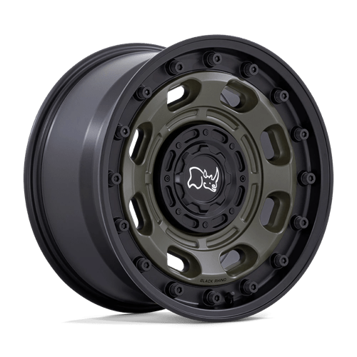 Black Rhino Hard Alloys | ATLAS | Olive Drab Green With Black Lip | 18X9 | 6X135/6X139.7 | 0mm/5" | BR007EB18906700