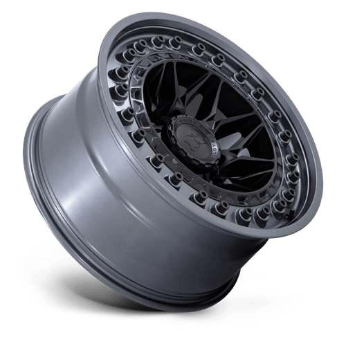 Black Rhino Hard Alloys | ALPHA | Matte Black With Gunmetal Lip | 18X9 | 6X139.7 | 0mm/5" | BR008MA18906800