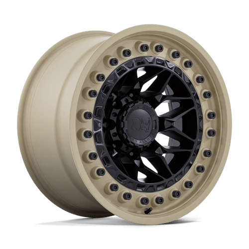 Black Rhino Hard Alloys | ALPHA | Matte Black With Sand Lip | 18X9 | 6X139.7 | 20mm/5.79" | BR008MD18906820