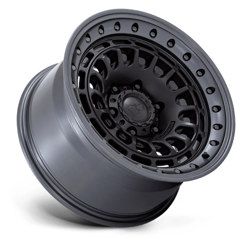 Black Rhino Hard Alloys | BR014 SAHARA | Matte Black W/ Gunmetal Lip | 17X9 | 6X139.7 | 0mm/5" | BR014MA17906800