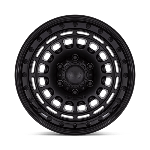 Black Rhino Hard Alloys | BR014 SAHARA | Matte Black W/ Gloss Black Lip | 17X9 | 6X135 | 0mm/5" | BR014MB17906300