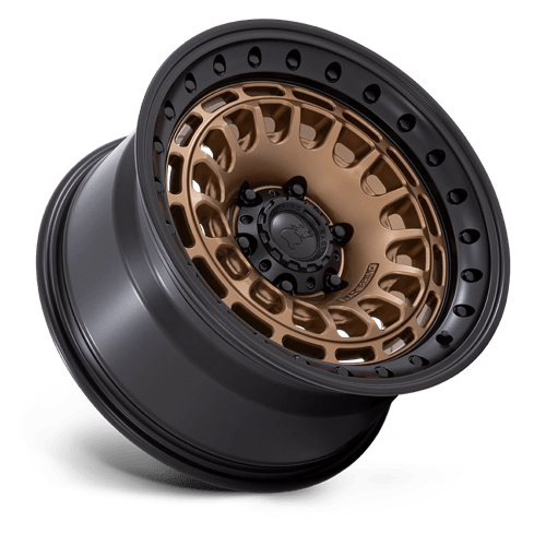 Black Rhino Hard Alloys | BR014 SAHARA | Matte Bronze W/ Gloss Black Lip | 17X9 | 6X139.7 | -12mm/4.53" | BR014ZB17906812N