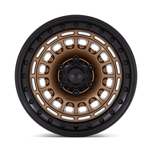 Black Rhino Hard Alloys | BR014 SAHARA | Matte Bronze W/ Gloss Black Lip | 17X9 | 6X139.7 | -12mm/4.53" | BR014ZB17906812N