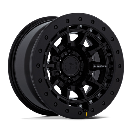 Black Rhino Hard Alloys | BR016 TUSK | Gloss Black | 17X8.5 | 6X139.7 | -10mm/4.36" | BR016BX17856810N