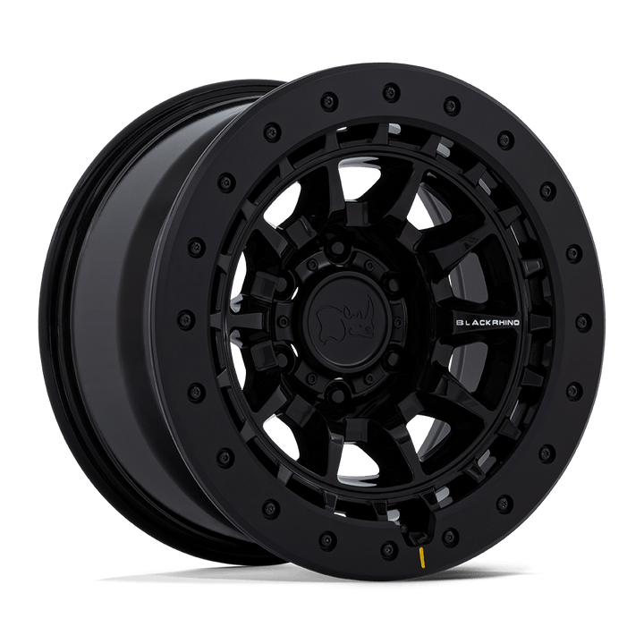 Black Rhino Hard Alloys | BR016 TUSK | Gloss Black | 17X8.5 | 6X139.7 | -10mm/4.36" | BR016BX17856810N