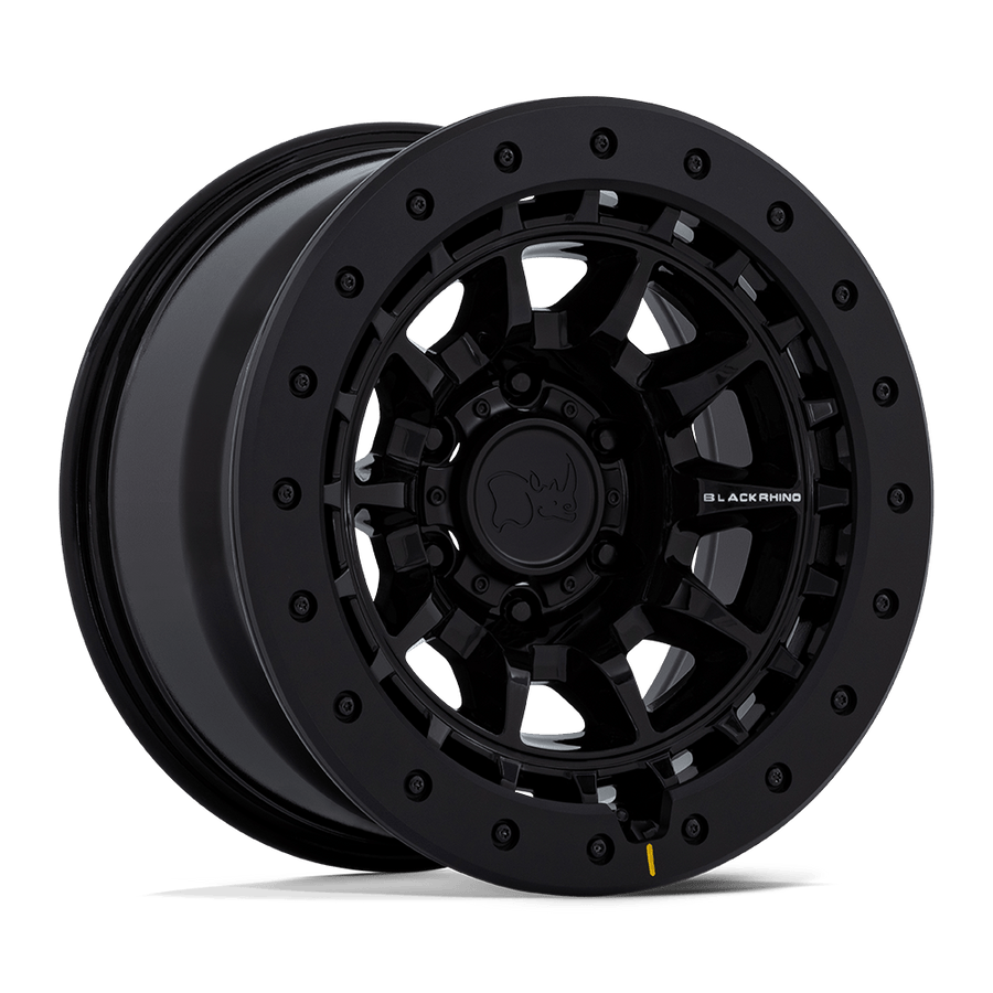 Black Rhino Hard Alloys | BR016 TUSK | Gloss Black | 17X8.5 | 6X139.7 | -10mm/4.36" | BR016BX17856810N