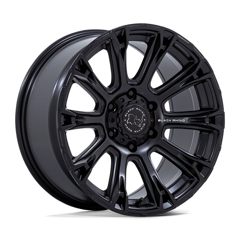 Black Rhino Hard Alloys | BR020 DIAMONDBACK | Matte Black | 20X9 | 6X139.7 | 12mm/5.47" | BR020MX20906812