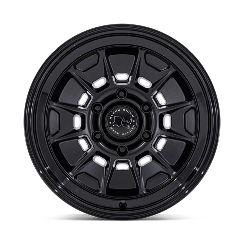 Black Rhino Hard Alloys | BR021 MONDO | Matte Black W/ Gloss Black Lip | 17X8.5 | 6X139.7 | 20mm/5.54" | BR021MB17856820