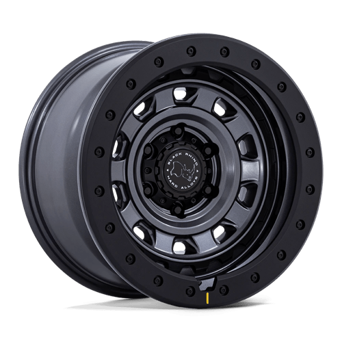 Black Rhino Hard Alloys | BR023 XPLORER | Matte Gunmetal W/ Matte Black Lip | 17X9 | 6X139.7 | 12mm/5.47" | BR023AB17906812