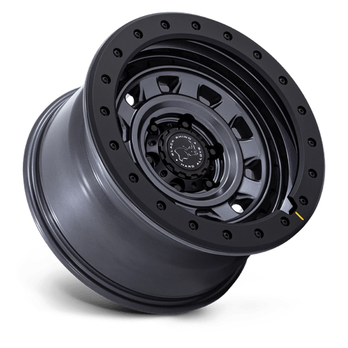 Black Rhino Hard Alloys | BR023 XPLORER | Matte Gunmetal W/ Matte Black Lip | 17X9 | 6X139.7 | 12mm/5.47" | BR023AB17906812