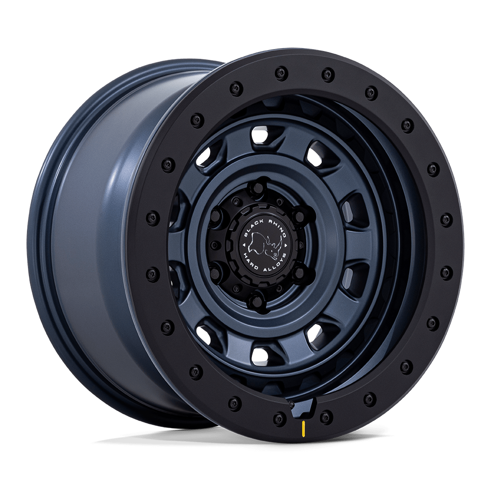 Black Rhino Hard Alloys | BR023 XPLORER | Metallic Blue W/ Matte Black Lip | 17X9 | 6X139.7 | -12mm/4.53" | BR023LB17906812N