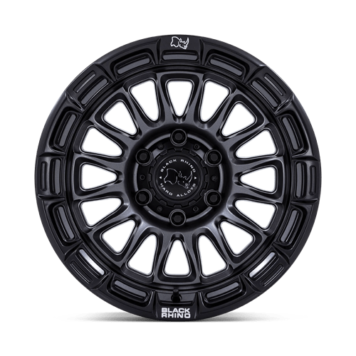 Black Rhino Hard Alloys | BR025 RIVAL | Matte Gunmetal W/ Matte Black Lip | 17X8.5 | 6X139.7 | 10mm/5.14" | BR025AB17856810