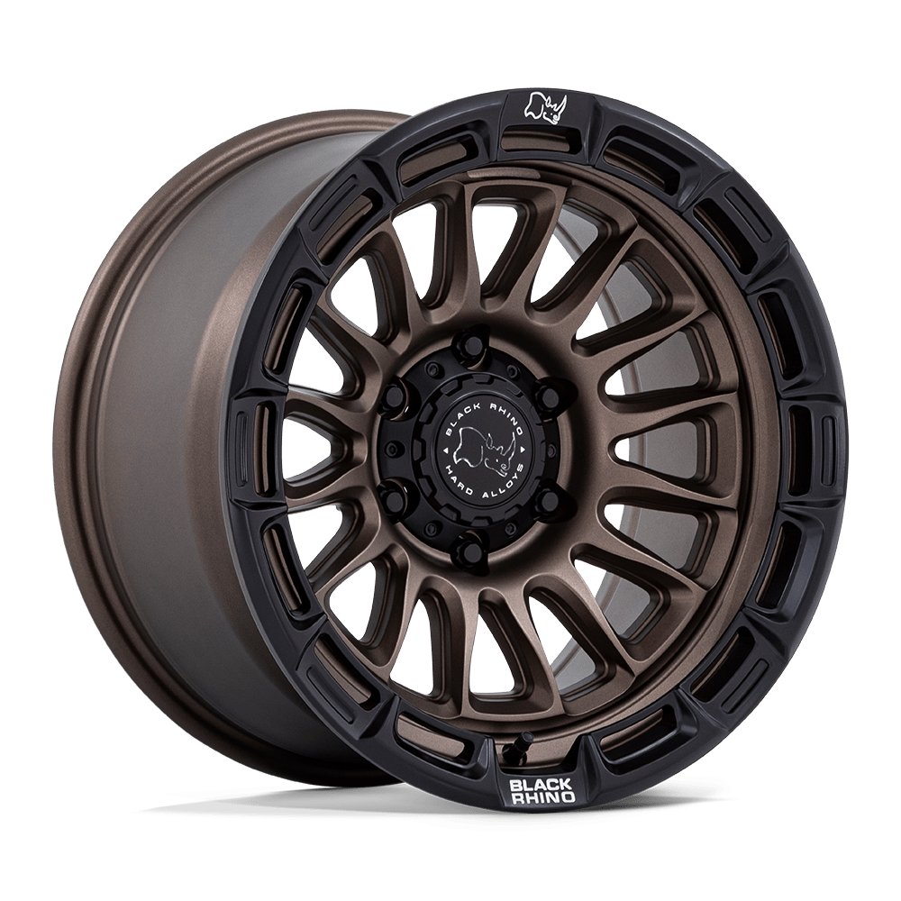 Black Rhino Hard Alloys | BR025 RIVAL | Burnt Bronze W/ Matte Black Lip | 17X8.5 | 6X139.7 | 10mm/5.14" | BR025ZB17856810