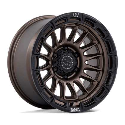 Black Rhino Hard Alloys | BR025 RIVAL | Burnt Bronze W/ Matte Black Lip | 17X8.5 | 6X139.7 | 10mm/5.14" | BR025ZB17856810