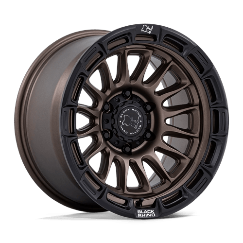 Black Rhino Hard Alloys | BR025 RIVAL | Burnt Bronze W/ Matte Black Lip | 17X8.5 | 6X139.7 | 10mm/5.14" | BR025ZB17856810