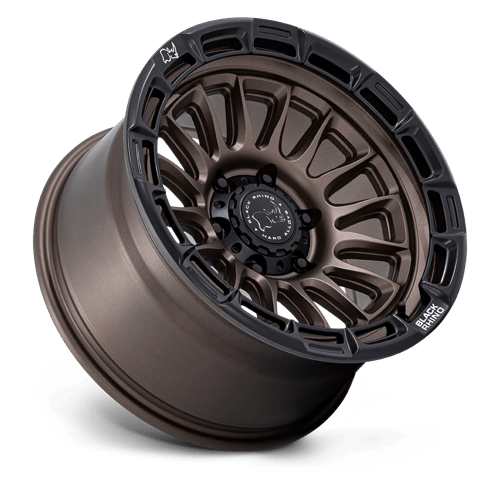 Black Rhino Hard Alloys | BR025 RIVAL | Burnt Bronze W/ Matte Black Lip | 17X8.5 | 6X139.7 | 10mm/5.14" | BR025ZB17856810