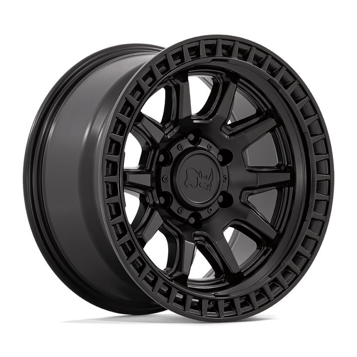 Black Rhino Hard Alloys | CALICO | Matte Black | 17X8.5 | 6X139.7 | 0mm/4.75" | BR001MX17856800