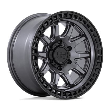 Black Rhino Hard Alloys | CALICO | Matte Gunmetal With Matte Black Lip | 20X9 | 6X139.7 | 0mm/5" | BR001AB20906800