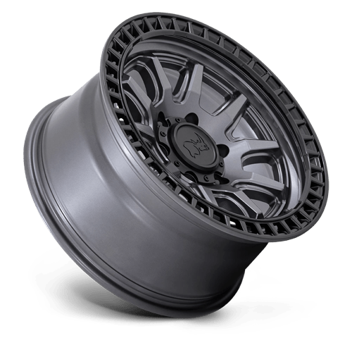 Black Rhino Hard Alloys | CALICO | Matte Gunmetal With Matte Black Lip | 20X9 | 6X139.7 | 0mm/5" | BR001AB20906800