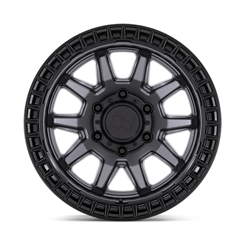Black Rhino Hard Alloys | CALICO | Matte Gunmetal With Matte Black Lip | 17X8.5 | 6X139.7 | 0mm/4.75" | BR001AB17856800