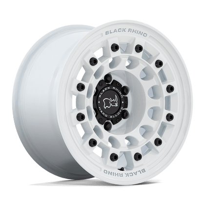 Black Rhino Hard Alloys | FUJI | Gloss White | 17X8 | 5X114.3 | 38mm/6" | BR004WX17801238