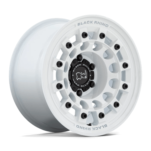 Black Rhino Hard Alloys | FUJI | Gloss White | 17X8 | 5X114.3 | 38mm/6" | BR004WX17801238