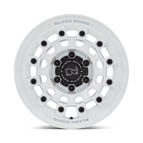 Black Rhino Hard Alloys | FUJI | Gloss White | 17X8 | 5X114.3 | 38mm/6" | BR004WX17801238