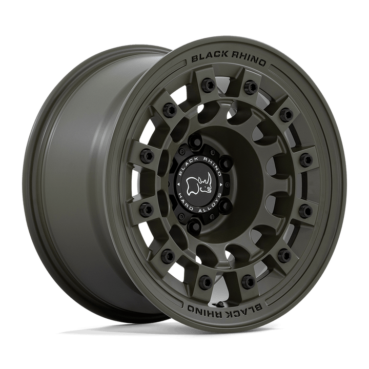 Black Rhino Hard Alloys | FUJI | Olive Drab Green | 17X8 | 5X114.3 | 38mm/6" | BR004EX17801238