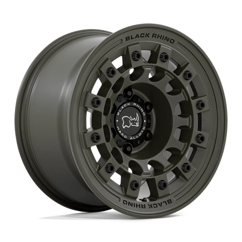 Black Rhino Hard Alloys | FUJI | Olive Drab Green | 17X9 | 6X139.7 | -12mm/4.53" | BR004EX17906812N