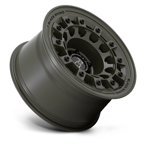 Black Rhino Hard Alloys | FUJI | Olive Drab Green | 17X9 | 6X139.7 | -12mm/4.53" | BR004EX17906812N
