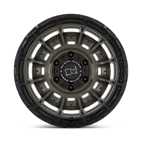 Black Rhino Hard Alloys | LEGION | Olive Drab Green With Black Lip | 20X10 | 6X135 | -18mm/4.79" | BR002EB20106318N