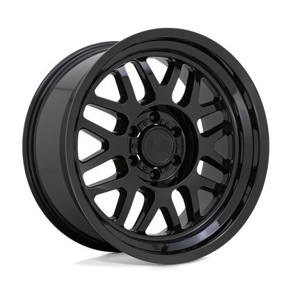 Black Rhino Hard Alloys | DELTA | Gloss Black | 17X9.5 | 6X135 | 12mm/5.72" | 1795DLT126135B87