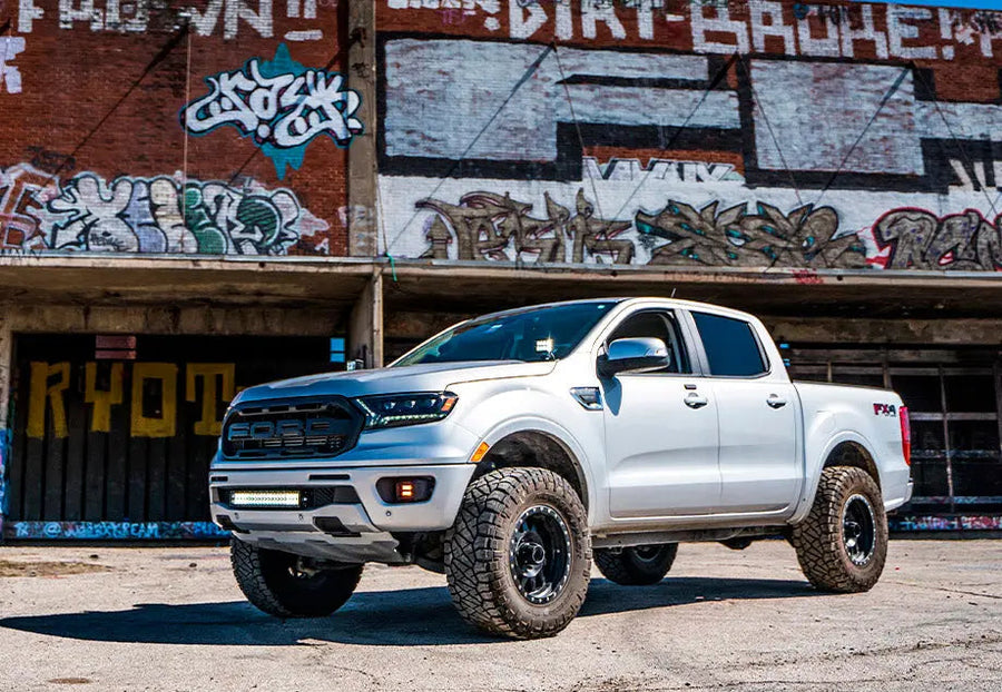 Cali Raised LED Low Profile Ditch Light Brackets Kit - 2019-2023 Ford Ranger