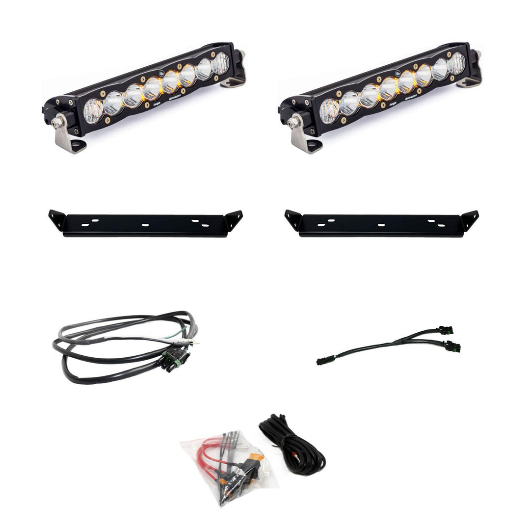 Baja Designs S8 10" Dual Behind-Grille Light Bar Kit - 2021-2026 Ford F-150 Raptor / Raptor R
