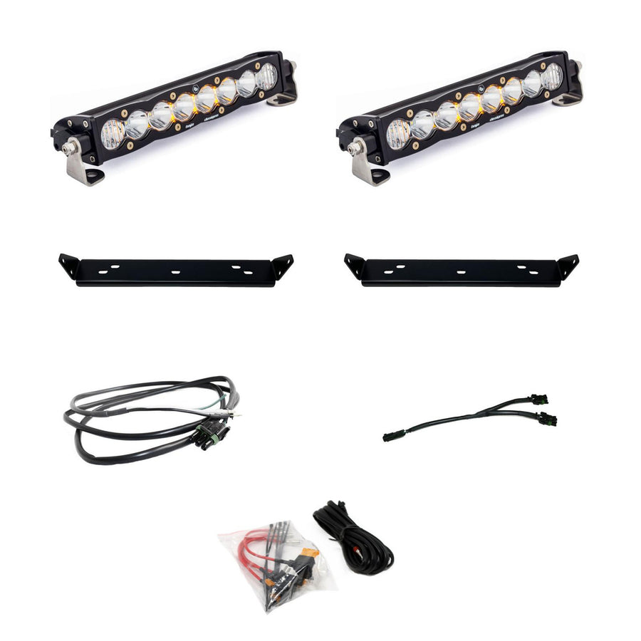 Baja Designs S8 10" Dual Behind-Grille Light Bar Kit - 2021-2026 Ford F-150 Raptor / Raptor R