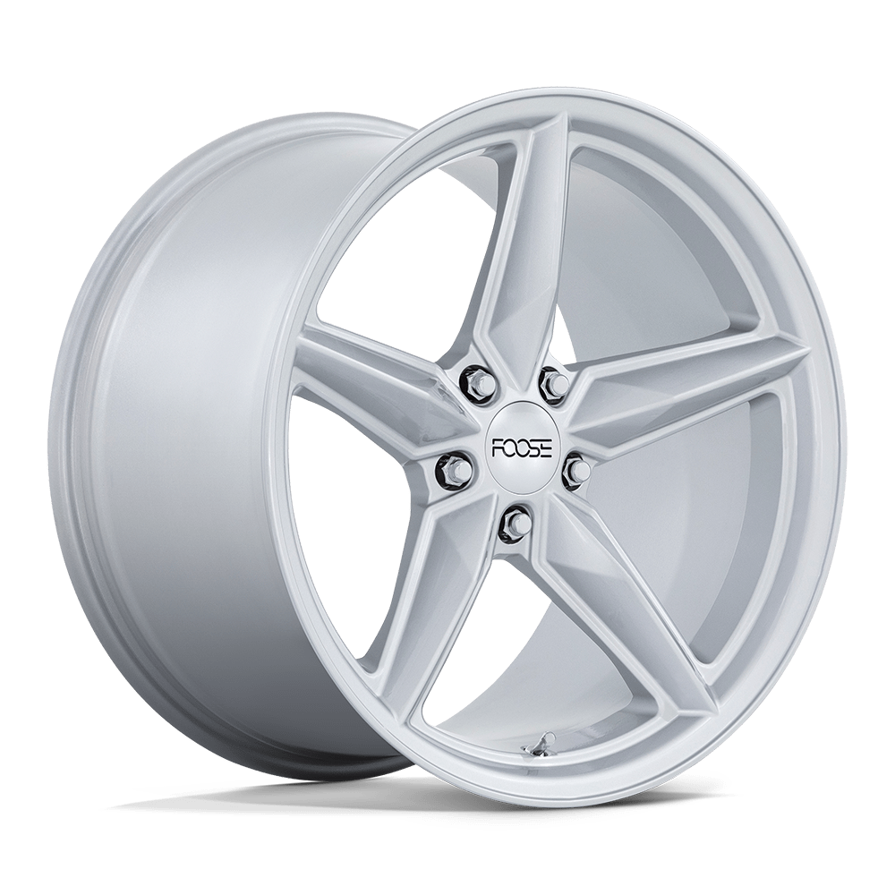 Foose 1PC | F174 CF8 | Gloss Silver | 20X11 | 5X114.3 | 50mm/7.97" | F174201166+50