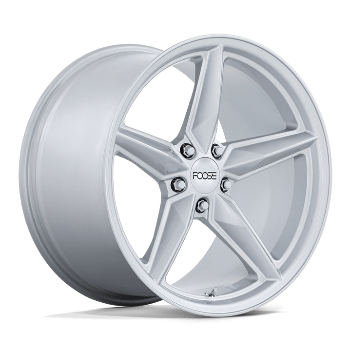Foose 1PC | F174 CF8 | Gloss Silver | 20X11 | 5X114.3 | 50mm/7.97" | F174201166+50