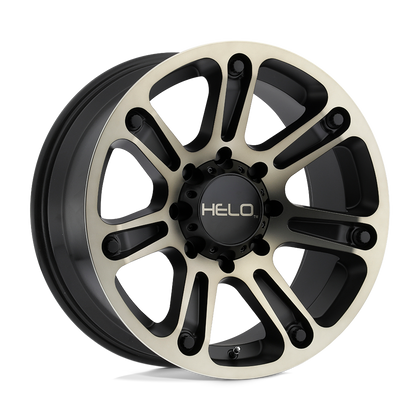 Helo | HE904 | Satin Black Machined Dark Tint | 17X9 | 6X139.7 | 0mm/5" | HE90479068900