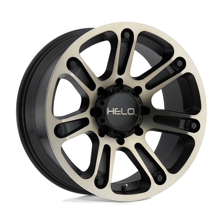 Helo | HE904 | Satin Black Machined Dark Tint | 17X9 | 6X139.7 | 0mm/5" | HE90479068900