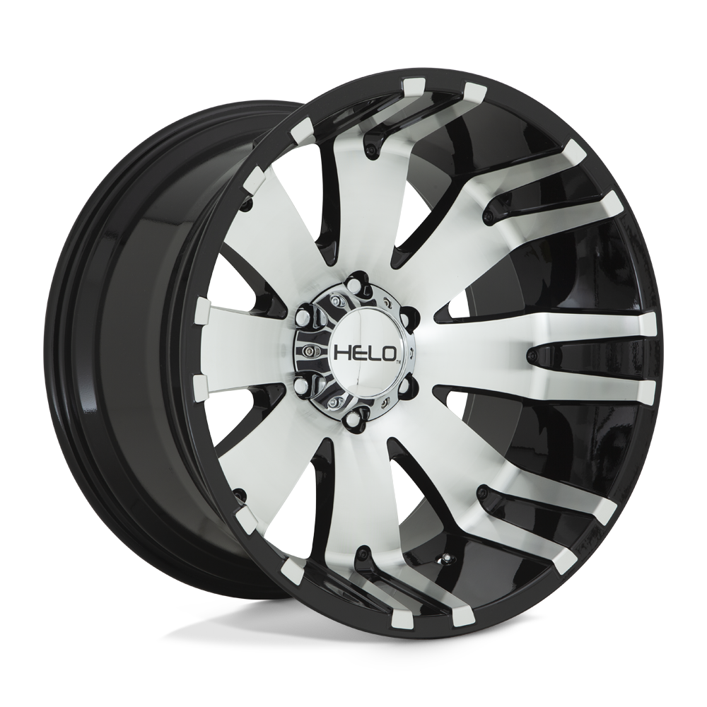 Helo | HE917 | Gloss Black Machined | 20X10 | 6X139.7 | -18mm/4.79" | HE91721068518N