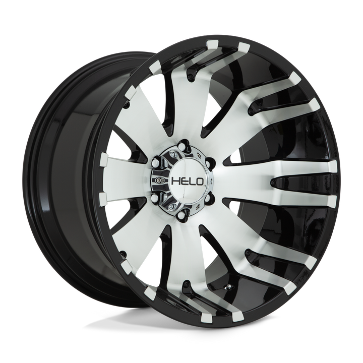 Helo | HE917 | Gloss Black Machined | 20X10 | 6X139.7 | -18mm/4.79" | HE91721068518N