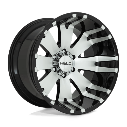 Helo | HE917 | Gloss Black Machined | 20X10 | 6X139.7 | -18mm/4.79" | HE91721068518N