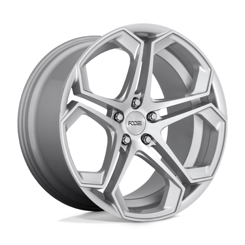 Foose 1PC | F170 IMPALA | Gloss Silver Machined | 20X10.5 | 5X114.3 | 40mm/7.32" | F170200565+40