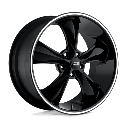 Foose 1PC | F104 LEGEND | Gloss Black Milled | 17X7 | 5X114.3 | 1mm/4.04" | F10417706540