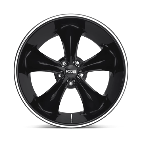 Foose 1PC | F104 LEGEND | Gloss Black Milled | 18X8 | 5X114.3 | 1mm/4.54" | F10418806545