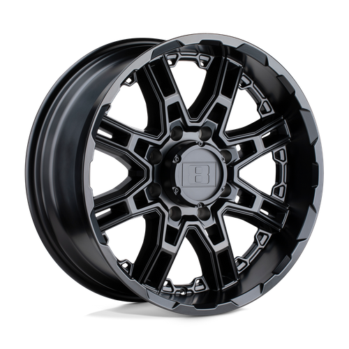 Level 8 | SLINGSHOT | Matte Black | 22X11.5 | 6X139.7 | -44mm/4.52" | 2215LST-46140M12