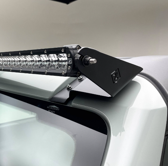 2021-2023 ZRoadz Ford Bronco Front Roof LED Kit with (1) 50 Inch LED Straight Single Row Slim Light Bar