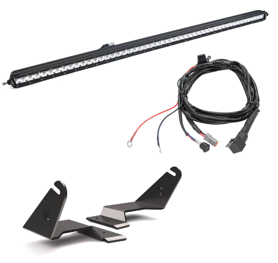 2021-2023 ZRoadz Ford Bronco Front Roof LED Kit with (1) 50 Inch LED Straight Single Row Slim Light Bar